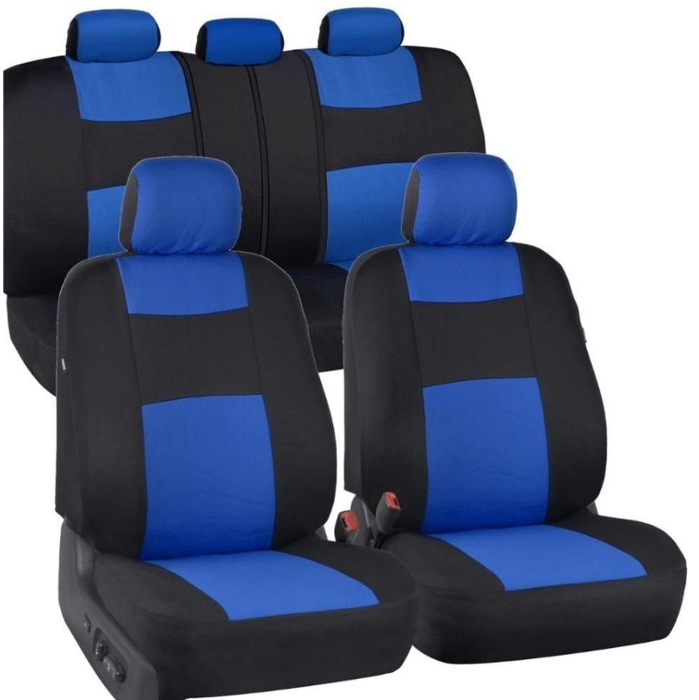 BDK PolyPro Car Seat Covers, Full Set in Blue on B